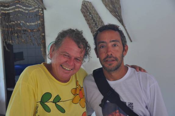 Despedida do Buna e do seu 'rancho', em Atins, nos Lençóis Maranhenses - MA